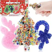 3pcs Christmas Skin Picking Fidget Toy, Picking Pad with Christmas Tree, Antelope and Magic Wand, Sensory ToysChirstmas Gifts Silicone Picking Fidget Pad, Sensory Pick Pad, Trichotillomania Toys