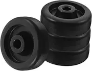 PLAFOPE 4pcs Fitness Equipment Roller Universal Roller Wheel Bearing Pulley Wheel Roller Ab Roller Abs Roller Wheel Gym Roller Fitness Spare Parts Running Equipment Wheel Black Pp