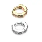 Daith Conch Snug CZ Ear Piercing Huggie Hoop Earring Nose Ring Body Jewelry