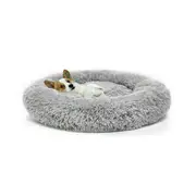 Pet Dog Cat Round Soft Smooth Bed Set Plush Material