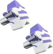 1 Pari Star Shape 85A Rubber Roller Skate Stopper with 5/8” Bolt, Adjustable Rubber Plugs Brake Block Toe Stop, Skate Accessories Replacement for Double-Row, Durable, Non-Marking