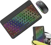 Keyboard & Wireless Set - Slim Keyboard & Laptop Set, Laptop Keyboards | Attractive Colors Backlit Key Board, Electronic Accessories