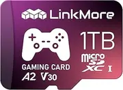 LinkMore 1TB Gaming Micro SDXC Card, A2, UHS-I, U3, V30, Class 10, Read Speed Up to 170MB/s, Write Speed Up to 170MB/s, SD Adapter Included (XV23 PRO)