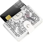 [Fmzrbnih] Women's Credit Card Holder - Front Pocket Wallet, Portable Small Purses, Anti-Demagnetization Flower Card Holder Box Organiser, Slim Women's PU Leather Wallet for Membership Cards, (, Birdsong
