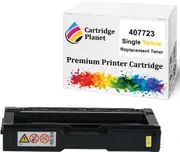 Yellow Compatible Toner Cartridge for Ricoh TYPE-SPC252HY 407723 (6,000 Pages) for Lanier SPC252DN SPC252SF Ricoh Aficio SP C252DN C252SF C262DNW C262SFNW