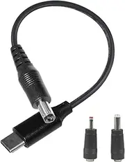 USB C to DC 12V 5.5 * 2.1mm Plug Converter Charging Cable 1M, Type C PD to DC Barrel Power Cable with 2.5 * 5.5mm 3.5 * 1.35mm Adapter