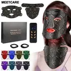 LED 8 Colors Face Mask and Neck Red Light Near Infrared Therapy Anti Aging Wrin