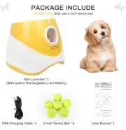 Automatic Dog Ball Launcher Small Medium Dogs Tennis Balls Indoor/Outdoor Fun