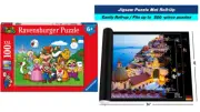 NEW & SEALED Ravensburger 12992 Super Mario 100 Pc Jigsaw with Puzzle Mat Bundle