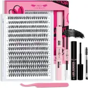 Lash Extension Kit Lash Clusters Eyelash Extension Kit 280Pcs with Lash Applicat
