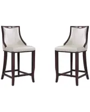 Manhattan Comfort Set of 2 Emperor Bar Stools