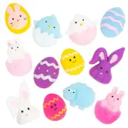 Mini Easter Animals & Eggs Mochi Squishies, 1 1/2" – 2 1/4" Bulk 96 Piece
