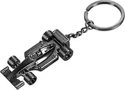 [Quilax] F1 Keychain for Men, Alloy Car Model Keychain, Metal Formula One Keyring Racing Car Key Chain, Formula 1 Race Cars Key Holder Accessories for Boyfriend Father Racing Enthusiasts Gifts (Black