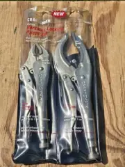 RARE NOS Vntg SEARS Craftsman 2pc Locking Plier Set ViseGrip 12LC 10WR 45330 USA