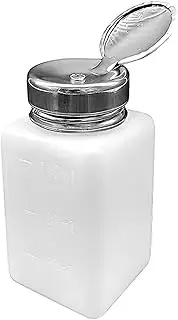 OIIBWQ Alcohol Dispenser, Empty Pump Container for Makeup Remover, 180 ml