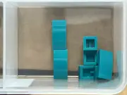 LEGO Parts - Dark Turquoise Slope, Curved 2 x 1 x 2/3 - No 11477 - QTY 5