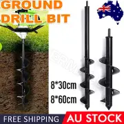Garden Planting Drill Bit Earth Planter Post Hole Auger Digger 300/600mm OZ
