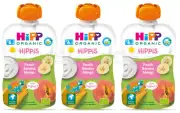 3 HIPP Organic Peach Banana Mango with Yogurt Puree from 6 Months 100g 3.5oz