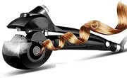 Automatic Steam Ceramic Curling Wand, Auto Rotating Spray Steamer Curler- Spiral Hair Curling Iron Styling Tool,Black