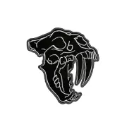 Sabre Tooth Tiger Patch Embroidered Iron-on Applique Extinct Animals Souvenir