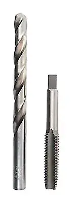 Irwin Hanson High Carbon Steel HCS Tap and HSS Drill Bit Set 1/2 - 13 2 pc