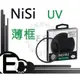 【EC數位】NiSi 專業級 超薄框 角少暗角機率 UV 保護鏡 58mm 減少暗角