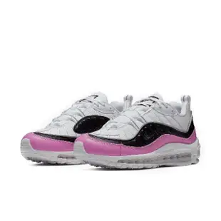 【NIKE 耐吉】休閒鞋 Wmns Air Max 98 SE 女鞋 白 粉紅 黑 氣墊 厚底(AT6640-100)