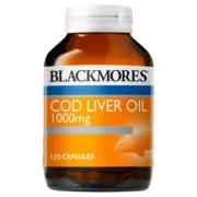 Blackmores Cod Liver Oil 1000mg 80 Capsules Daily Immune System Support HealthCo