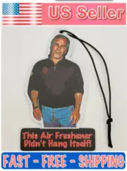 Jeffrey Epstein Car Truck Auto Air Freshener Double Sided Dark Ice Scent 3 Pack