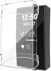 Chofit Screen Case Cover intended for Fitbit Charge 4 Band TPU Bumper Case Cover Protector (Clear)