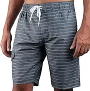 [Kanu Surf] Men's Big Line up Extended Size Quick Dry Beach Shorts Swim Trunk