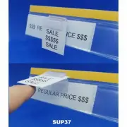 Card Ticket Sign Holder Shelf Talker for Data Strips and Shelves Pack of 100