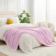 Bedding Blanket Light Purple Twin Size, Super Twin (60"x80") Heather Lilac
