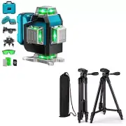 Laser Level, Elikliv Laser Level 360 Self Leveling & Laser Level Tripod with ...