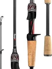 [SEASIR] Repeater II Fishing Rod, Ultralight Spinning Rod Casting Rod, 2 Piece, Cork Handle, 36T Carbon Fiber, Compact Fishing Pole with Fuji A O Ring Guide for Saltwater Freshwater Surf Travel