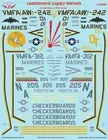 1/32 F/A-18C/D Leatherneck Legacy Hornets VMFA(AW)-242 VMFA-312 Decal