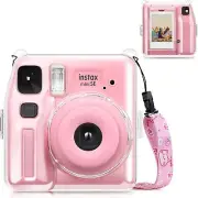 Clear Case for Fujifilm Instax Mini SE Instant Camera Crystal Hard Shell Cover