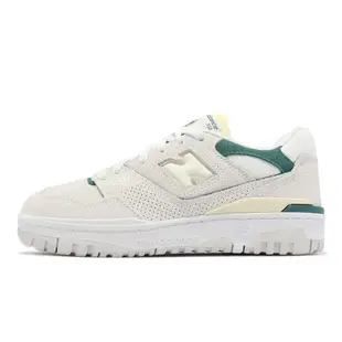 New Balance 休閒鞋 550 女鞋 米白 綠 麂皮 復古 經典 低筒 皮革 NB 紐巴倫 BBW550AA-B