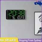 Digital Alarm Clock Electronic Wall Clock Temperature/Date Display for Bedroom O