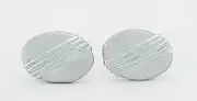 STAINLESS STELL TUXEDO SHIRT CUFFLINKS STAINLESS STEEL - Brand New