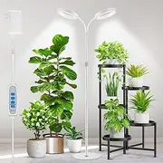 Aumtrly - Large Plant Light for Indoor Plants, 2 Heads Full Spectrum Grow Light with 68" Adjustable Stand for Growing Large Tall Plants, Plant Lamp