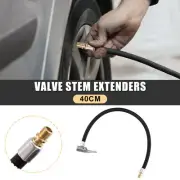 40cm 16" Tire Valve Stem Extension Inflator Extender Hose for Motorcycle Bicycle