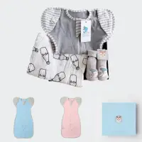在飛比找momo購物網優惠-【Kori Deer 可莉鹿】嬰兒禮盒組-彈力棉質嬰兒蝴蝶型