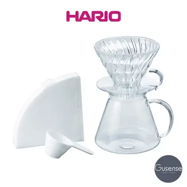 HARIO SIMPLY V60清透玻璃手沖組 S-VGBK-02-T