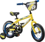 Pacific Vortax BMX Style Kids Bike, for Boys and Girls Ages 1 to 4, Single Speed, 12-Inch Wheels with Removable Training Wheels, Rear Coaster Brake, Yellow