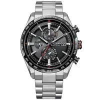 在飛比找Yahoo奇摩購物中心優惠-CITIZEN 星辰 鈦金屬 光動能電波萬年曆計時手錶-男錶