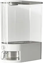 Airtight Rice Container with Silicone Seal, Transparent Stackable Food Bin Organizer, Durable Leakproof Large Capacity, 11.81x7.28x16.93 Inches Clear, for Kitchen, Pantry, Freezer
