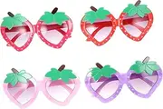 [MOBUTOFU] 4 Pairs Children's Sunglasses Trendy Sunglasses Polarized Sunglasses Fruit Sunglasses Sunglasses Strawberry Sunglasses Bulk Sunglasses Sunglasses PC