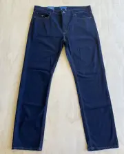 RM Williams Jeans Mens Size 40/34 Blue Cotton Wool Blend Straight Ramco See Note