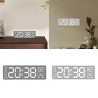 Digital Wall Clock with Temperature Humidity Display for Home Study Room